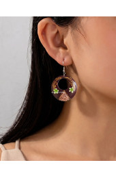 Hand Painted Wooden Earrings